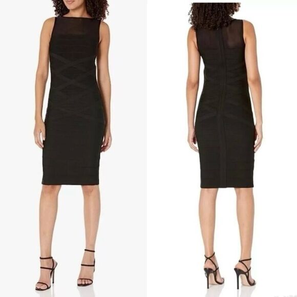 Dress The Population Ximena Bandage Bodycon Dress Black Size Small - Picture 13 of 13
